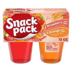 Snack Pack Orange Strawberry Flavored Juicy Gels - 4-3.25 Oz