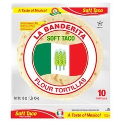 La Banderita Soft Taco Flour Tortillas 10 Pack