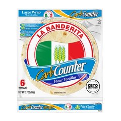 La Banderita Flour Tortillas, Wrap, Large 6 Ea