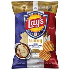 Lay's XL Wavy French Onion Soup Potato Chips - 7.5 Oz
