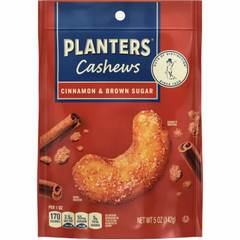 Planters Cashews Cinnamon Brown Sugar 5 Ounces