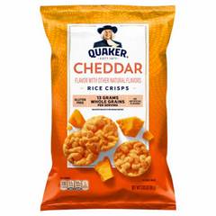 Quaker Cheddar Rice Crisps 3.3 Ounces