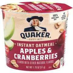 Quaker Instant Oatmeal, Apples & Cranberries 1.79 Oz