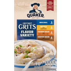 Quaker Instant Grits Flavor Variety 10 Pack