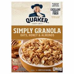 Quaker Simply Granola Oats Honey & Almonds 24.1 Ounces