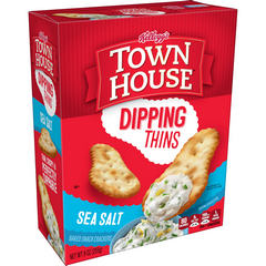Town House Dipping Thins Sea Salt Baked Snack Crackers 9 Ounces