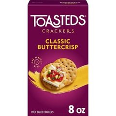 Toasteds Crackers Classic Buttercrisp Party Snacks - 8 Oz