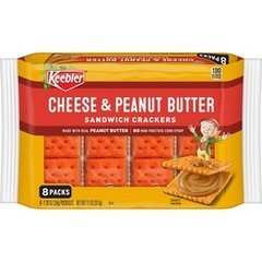 Keebler Cheese Peanut Butter Sandwich Crackers 11 Ounces
