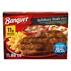 Banquet Salisbury Steak, Frozen Meal, 11.88 oz.