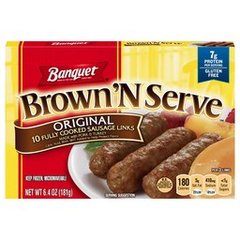 Banquet Brown 'N Serve Original Fully Cooked Sausage Links, 6.4 oz