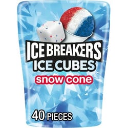 Ice Breakers Ice Cubes Snow Cone Flavored Sugar Free Chewing Gum