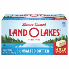 Land O Lakes Unsalted Butter Half Sticks 8 Count