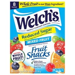 Welch's Reduced Sugar Mixed Fruit Fruit Snacks 8 Pack