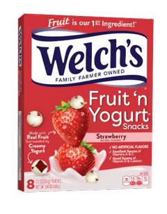 Welch's Fruit and Yogurt Strawberry Fruit Snack 8 Count