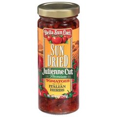 Bella Sun Luci Julienne Cut Sun Dried with Italian Herbs Tomatoes, 8.5 oz