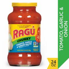 Ragu Chunky Tomato, Garlic & Onion Sauce Naturally Flavored 24 Ounces