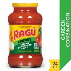 Ragu Chunky Garden Combination Sauce Extra Flavorful & Chunky 24 Ounces
