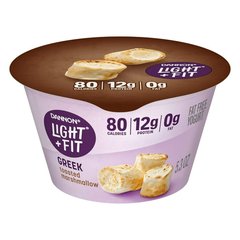 Dannon Light + Fit Toasted Marshmallow Greek Yogurt, 5.3 oz