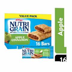 Nutri Grain Soft Baked Apple Cinnamon Breakfast Bars 16 Pack
