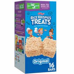 Rice Krispies Original Treats Crispy Marshmallow Squares 16 Count