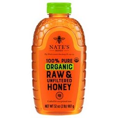 Nate's 100% Organic Raw & Unfiltered Honey