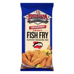 Louisiana Fish Fry Products Seasoned Crispy Fish Fry Seafood Breading Mix, 10 oz