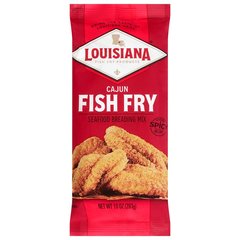 Louisiana Fish Fry Products Cajun Crispy Fish Fry Seafood Breading Mix, 10 oz