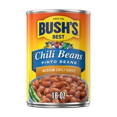 Bush's Best Medium Chili Sauce Pinto Beans 16 Ounces