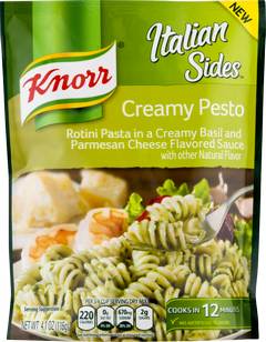 Knorr Pasta Sides Rotini in Creamy Pesto