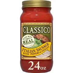 Classico Italian Sausage With Pepper Onion Pasta Sauce 24 Ounces