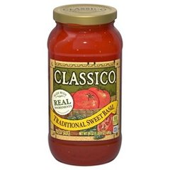 Classico Traditional Sweet Basil Pasta Sauce 24 Ounces
