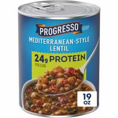 Progresso Protein Mediterranean Style Lentil Soup - 19 OZ