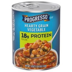 Progresso Protein Hearty Grain Vegetable Soup - 19 OZ