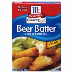 McCormick Golden Dipt Beer Batter Seafood Batter Mix 10 Ounces