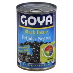Goya Low Sodium Black Beans, 15.5 oz