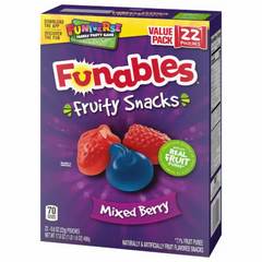 Funables Mixed Berry Fruit Snacks 22 Pack