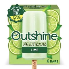 Outshine Lime Frozen Fruit Bars - 6 Count