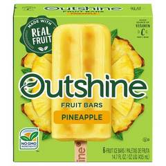 Outshine Pineapple Frozen Fruit Bars - 6 Count