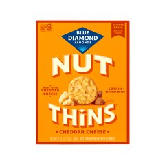 Blue Diamond Nut Thins Cracker Snacks Almond Nut & Rice Cheddar Cheese - 4.25 Oz