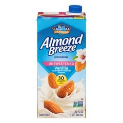 Almond Breeze Dairy Free Shelf Stable Unsweetened Vanilla Almond Milk