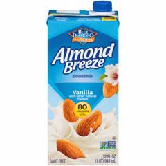 Almond Breeze Dairy Free Shelf Stable Vanilla Almond Milk Quart