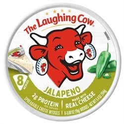 The Laughing Cow Creamy Jalapeno Spreadable Cheese Wedges - 5.4 Oz