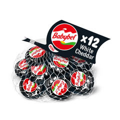 Babybel Mini White Cheddar Snack Cheese 12 Count - 8.4 Oz