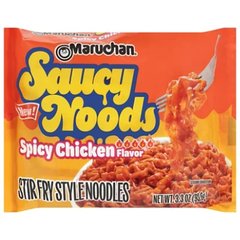 Maruchan Saucy Noods Ramen Noodles Spicy Chicken, 3.3 Oz - 3.3 oz