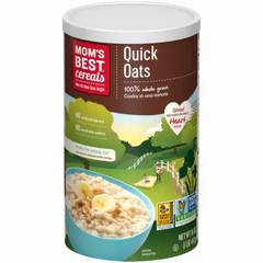 Mom's Best Quick Oats Oatmeal Canister