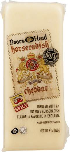 Boars Head Cheese Horseradish Cheddar Spicy - 8 Oz