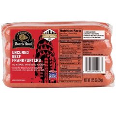 Boar's Head Uncured Beef Frankfurters 12.5 Oz