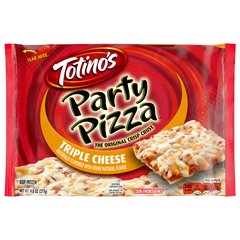 Totino's Party Pizza Triple Cheese 14g Protein Thin Crust Frozen Pizza
