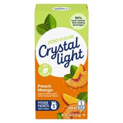 Crystal Light Zero Sugar Peach Mango Green Tea Drink Mix Packets