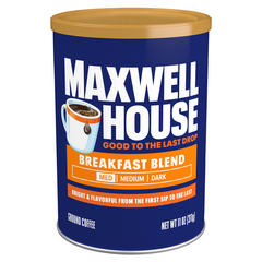 Maxwell House Breakfast Blend Light Roast Ground Coffee 11 Ounces